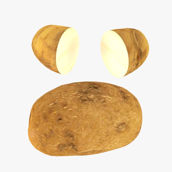 3D model potato games fruit