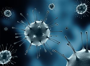 3d virus - bacteria animation