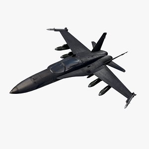 3D Supersonic Jet  FA-18E Super Hornet model