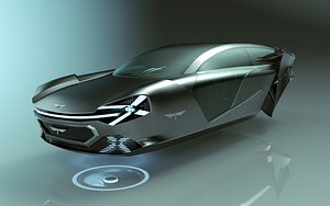 3D T Hover Car 71 model