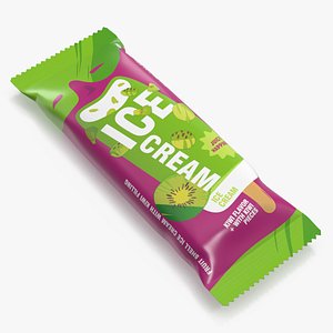 Kiwi Ice Cream Packaging 3D model