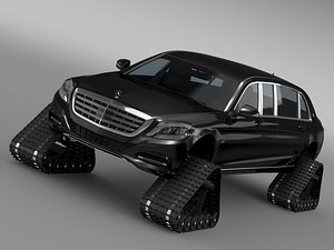 mercedes maybach pullman crawler 3d model