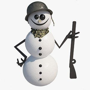 soldier snowman 3d max