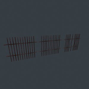 3D metallic games model