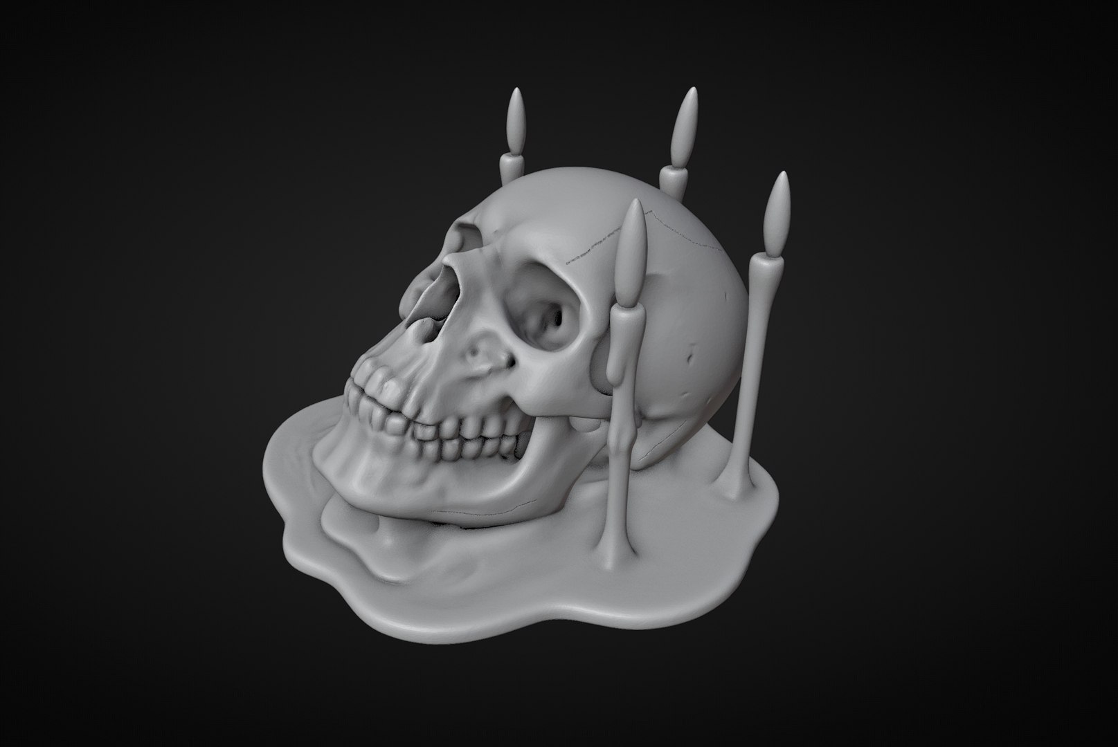 Skull and Candles Ritual 3D model https://p.turbosquid.com/ts-thumb/l6/1c8J5E/9H/2cursedskull/jpg/1746292321/1920x1080/fit_q87/e8c1c2a52fbe73f2b107561ffd9094c78ad88146/2cursedskull.jpg