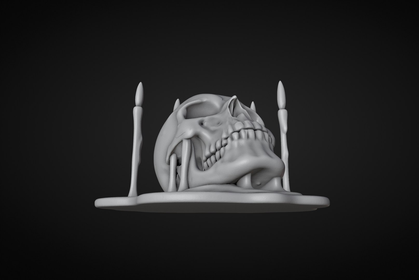 Skull and Candles Ritual 3D model https://p.turbosquid.com/ts-thumb/l6/1c8J5E/XV/99cursedskull/jpg/1746292325/1920x1080/fit_q87/6af995d222d84f152e90417a692e70e7d37db88d/99cursedskull.jpg