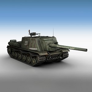 ISU-122 - 3338 - Soviet heavy self-propelled gun