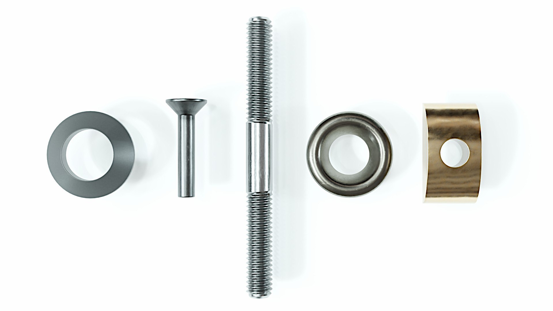 3D Large collection of fasteners model - TurboSquid 1856649