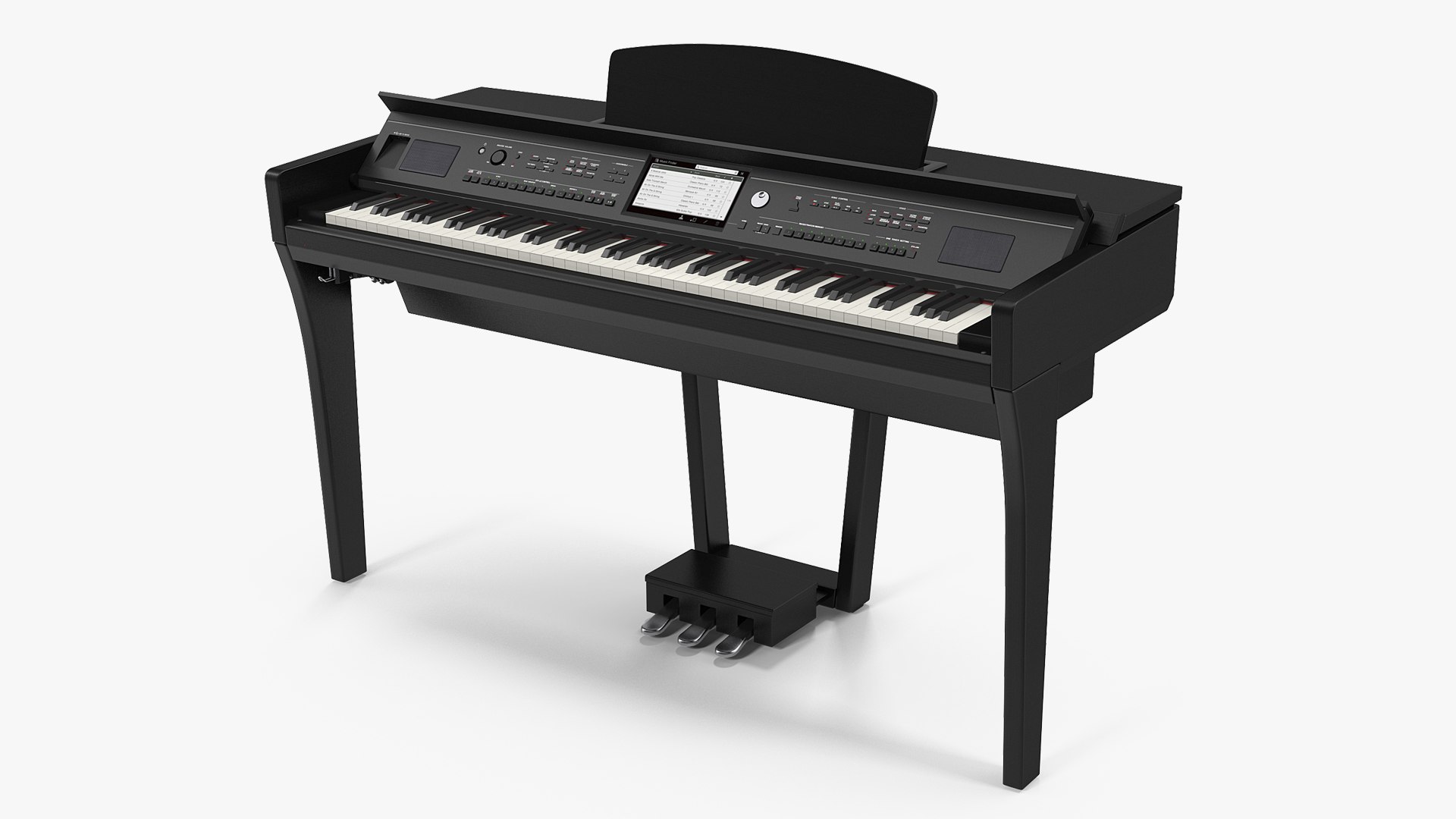 Синтезатор на клавиатуре. Цифровое пианино Maya. M1903f2g модель Piano Black.