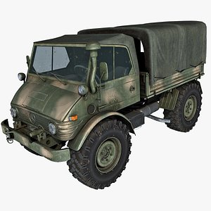 unimog army truck 3D model