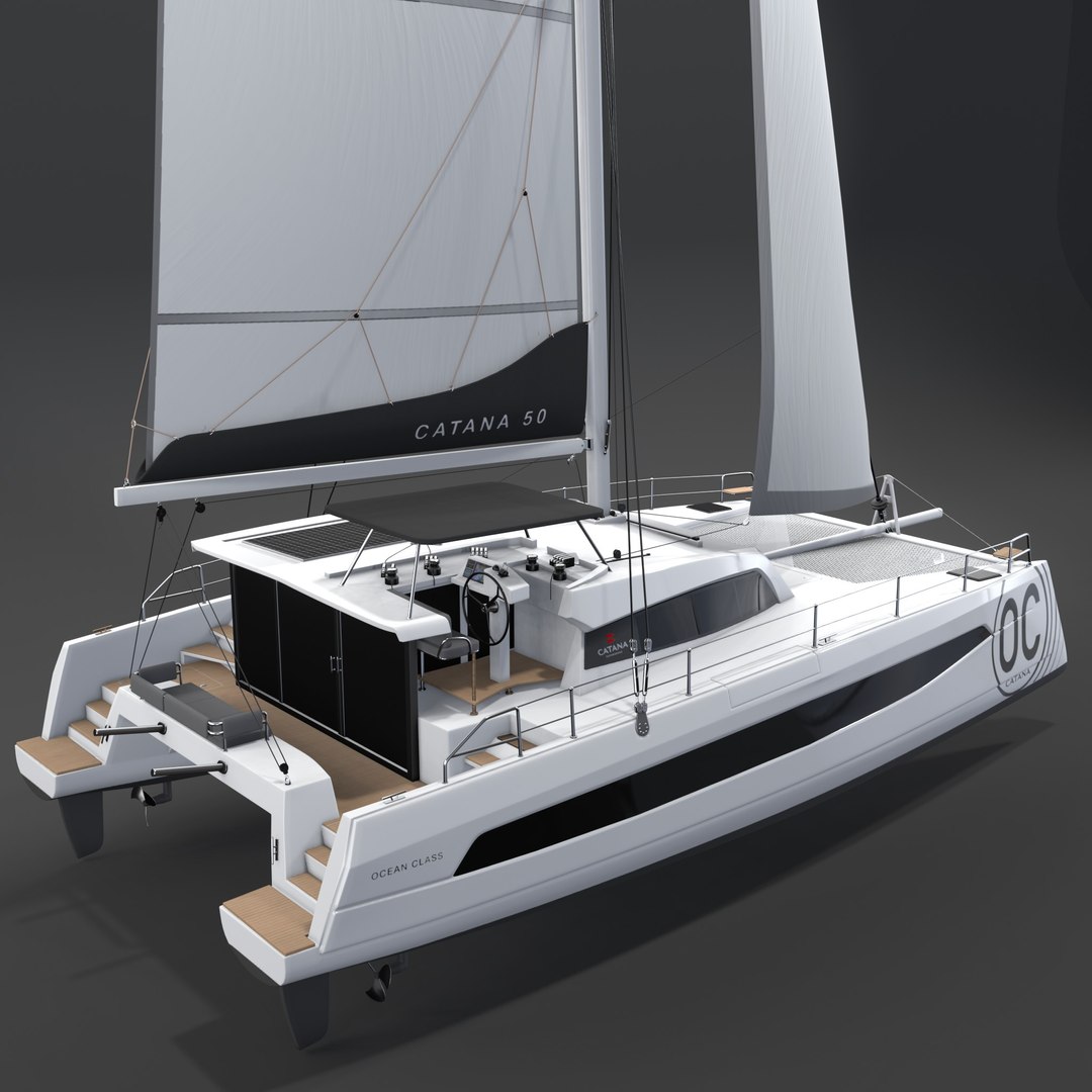 Catana Ocean Class 50 3D Catamaran 3D - TurboSquid 2138249