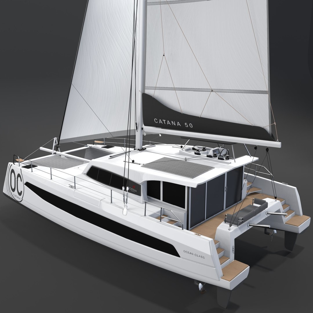 Catana Ocean Class 50 3D Catamaran 3D - TurboSquid 2138249