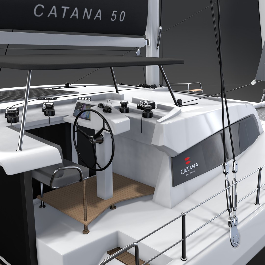 Catana Ocean Class 50 3D Catamaran 3D - TurboSquid 2138249