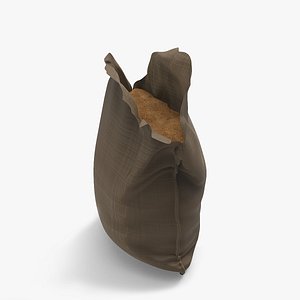 3d model sandbag sand open