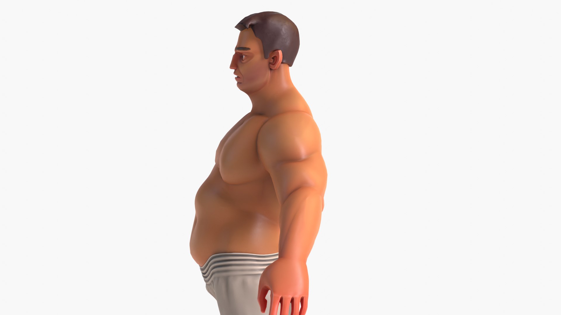 Stylized Human Male Corpulent 3D model - TurboSquid 1959382