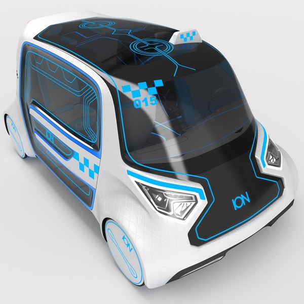 3D electronic unmanned taxi model - TurboSquid 1516985