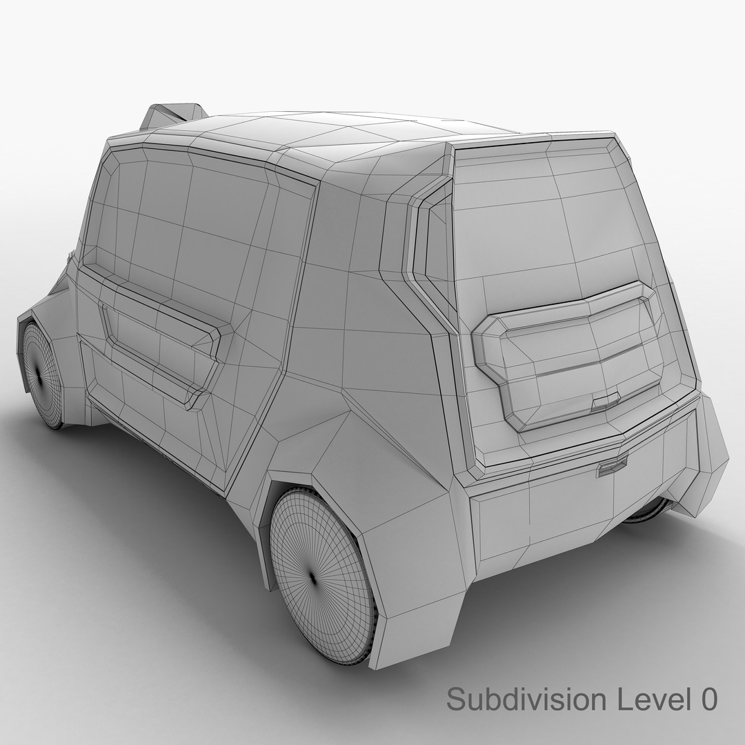 3d electric car model