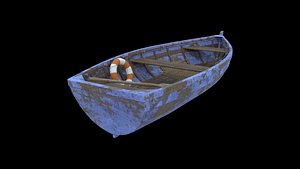 3D Old boat model