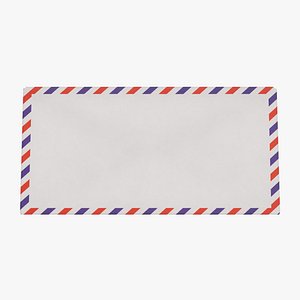 envelope paper mail 3D model