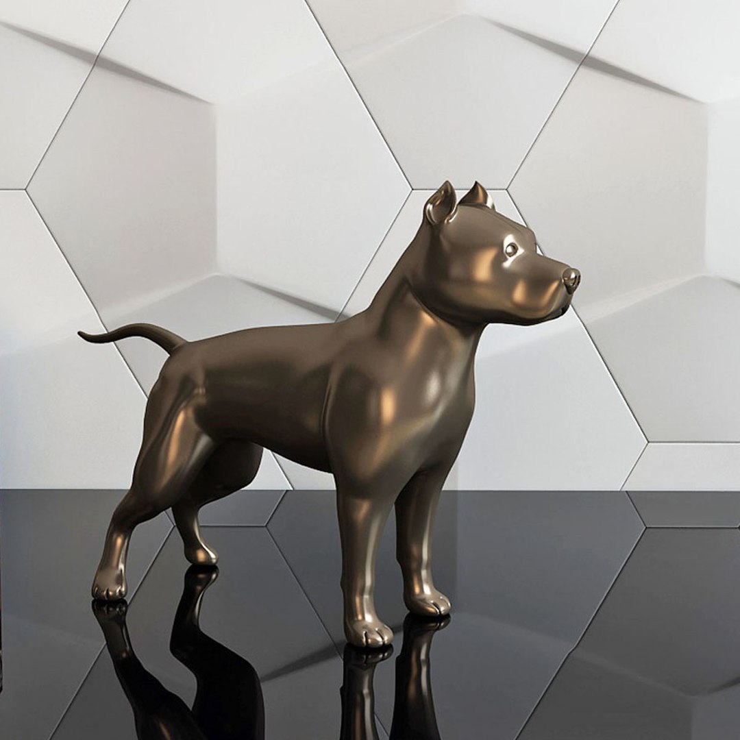 Figure Pit Bull 3D Model - TurboSquid 1333973