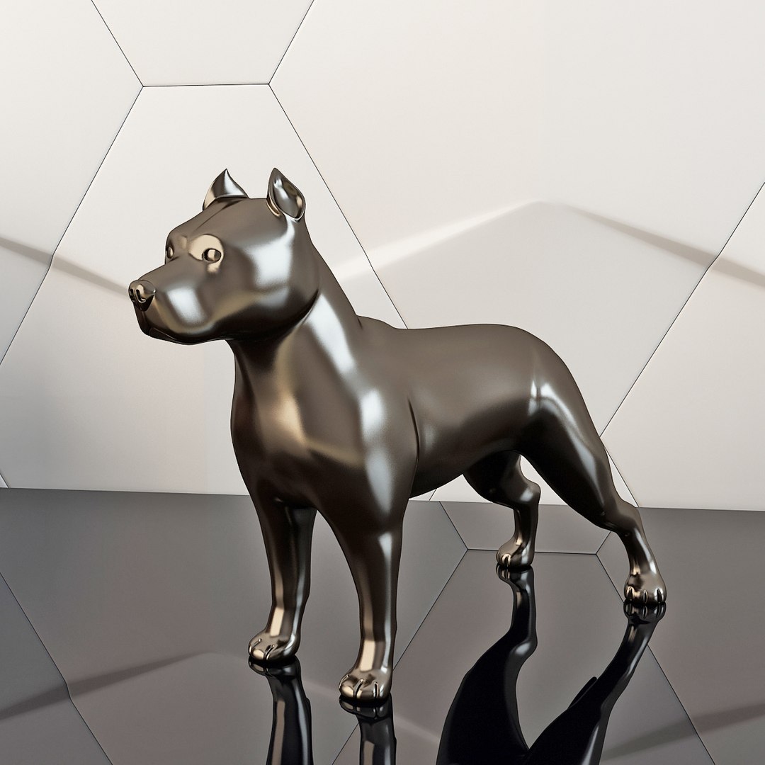 Figure Pit Bull 3D Model - TurboSquid 1333973