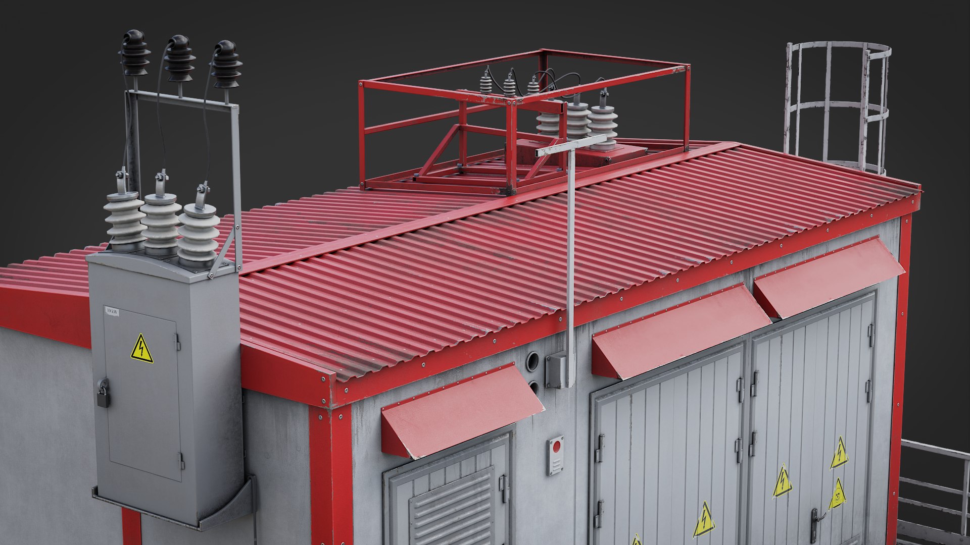 Industrial Electric Substation Realtime Model - TurboSquid 2350261