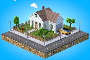 house v2 3D model