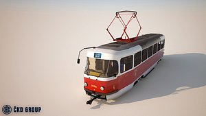 3d model tatra city tram