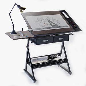 3D Realistic Drafting Table