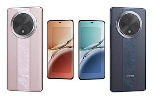 Oppo F27 Pro Plus Blue And Pink Low Poly 3D model