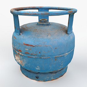 3D Rust Blue Picnic Tube model