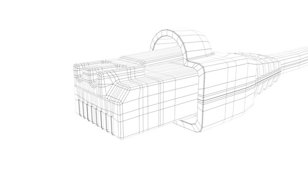 3D RJ45 이더넷 커넥터 3D 모델 - TurboSquid 1487242