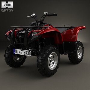 3D yamaha grizzly 700 model