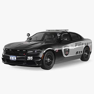 3d model dodge charger 2015 police car