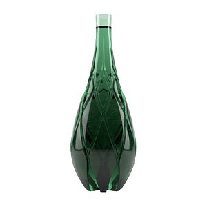 Vintage Glass Potion Bottle C4D FBX OBJ STL