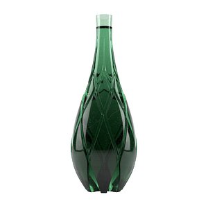 Vintage Glass Potion Bottle C4D FBX OBJ STL