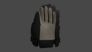 Low Poly Ice Hockey Glove