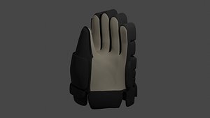 Low Poly Ice Hockey Glove