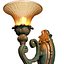 Copper tall classic Wall Light Sconce with Murano glass 3D model 3D