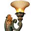 Copper tall classic Wall Light Sconce with Murano glass 3D model 3D