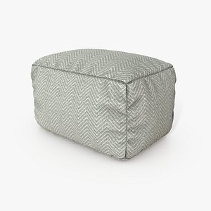 Pouf Zigzag 3D model