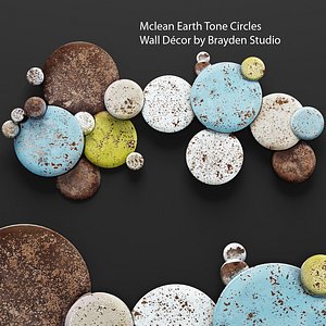 mclean earth tone circles 3d model