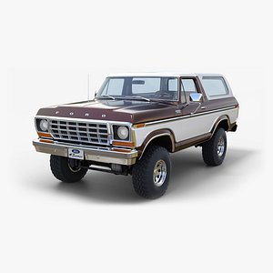 1978 Ford Bronco with round and square headlights