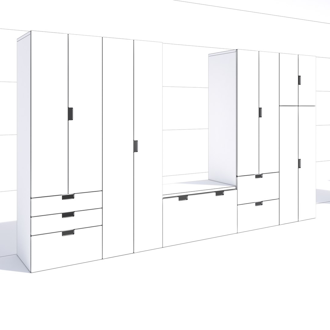 3d Ikea Stuva Cabinets