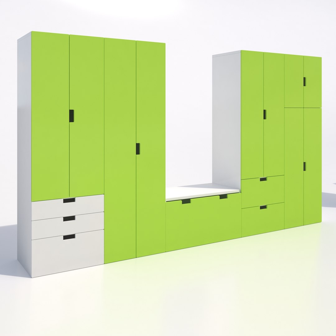 3d Ikea Stuva Cabinets