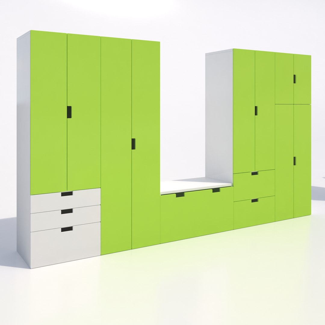 3d Ikea Stuva Cabinets