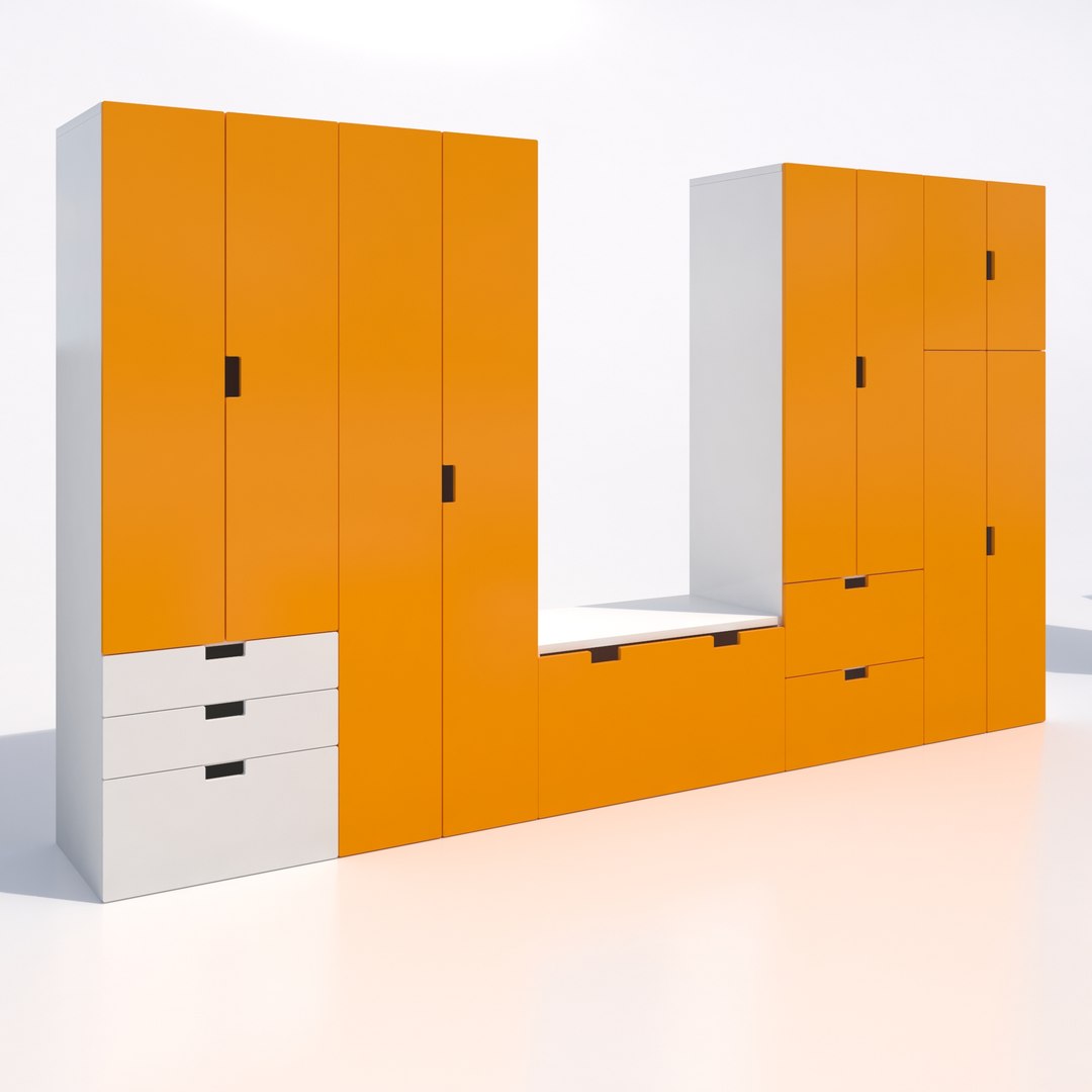 3d Ikea Stuva Cabinets