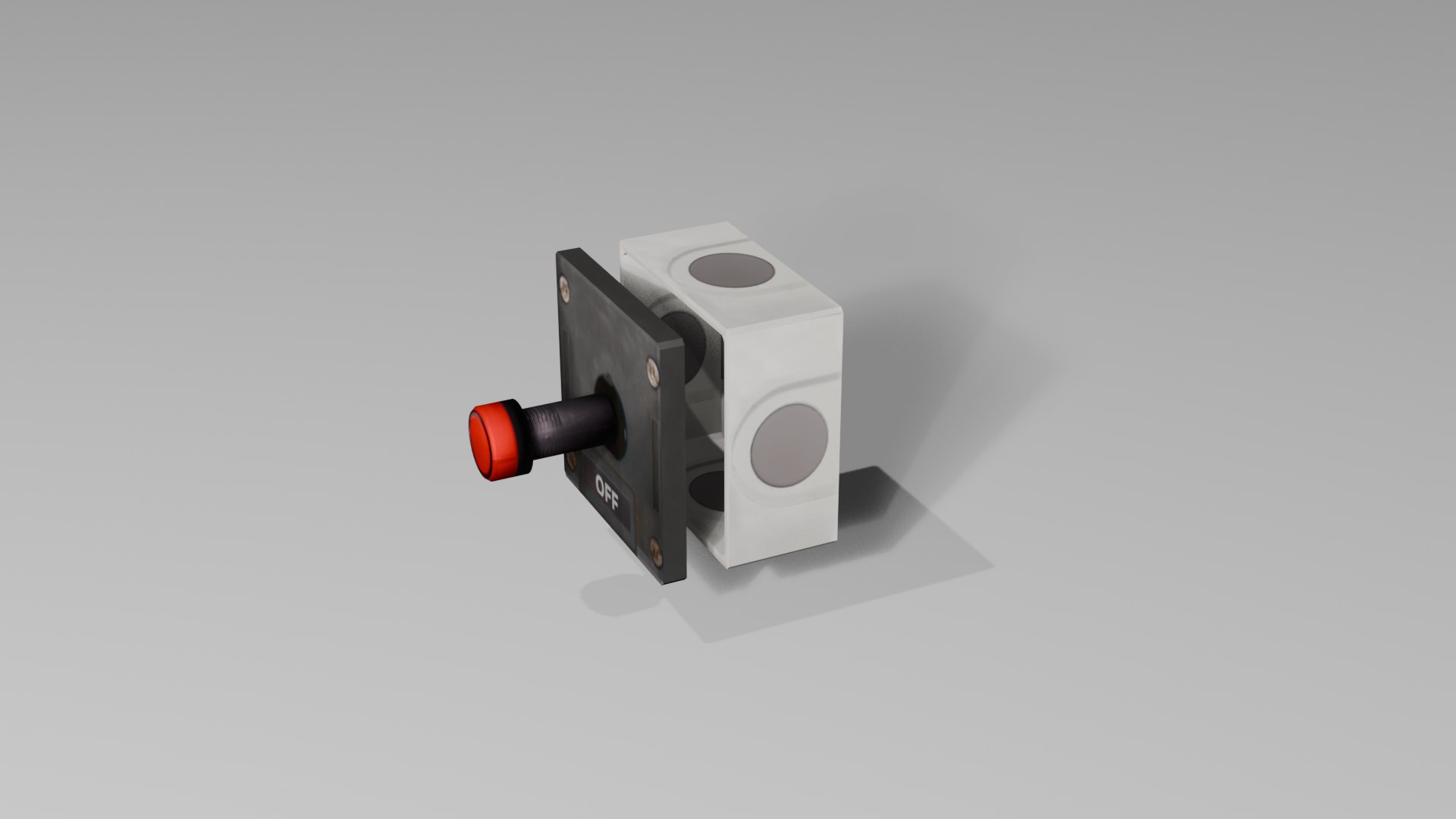 Electrical Panel Box Red Led 3D - TurboSquid 2391055