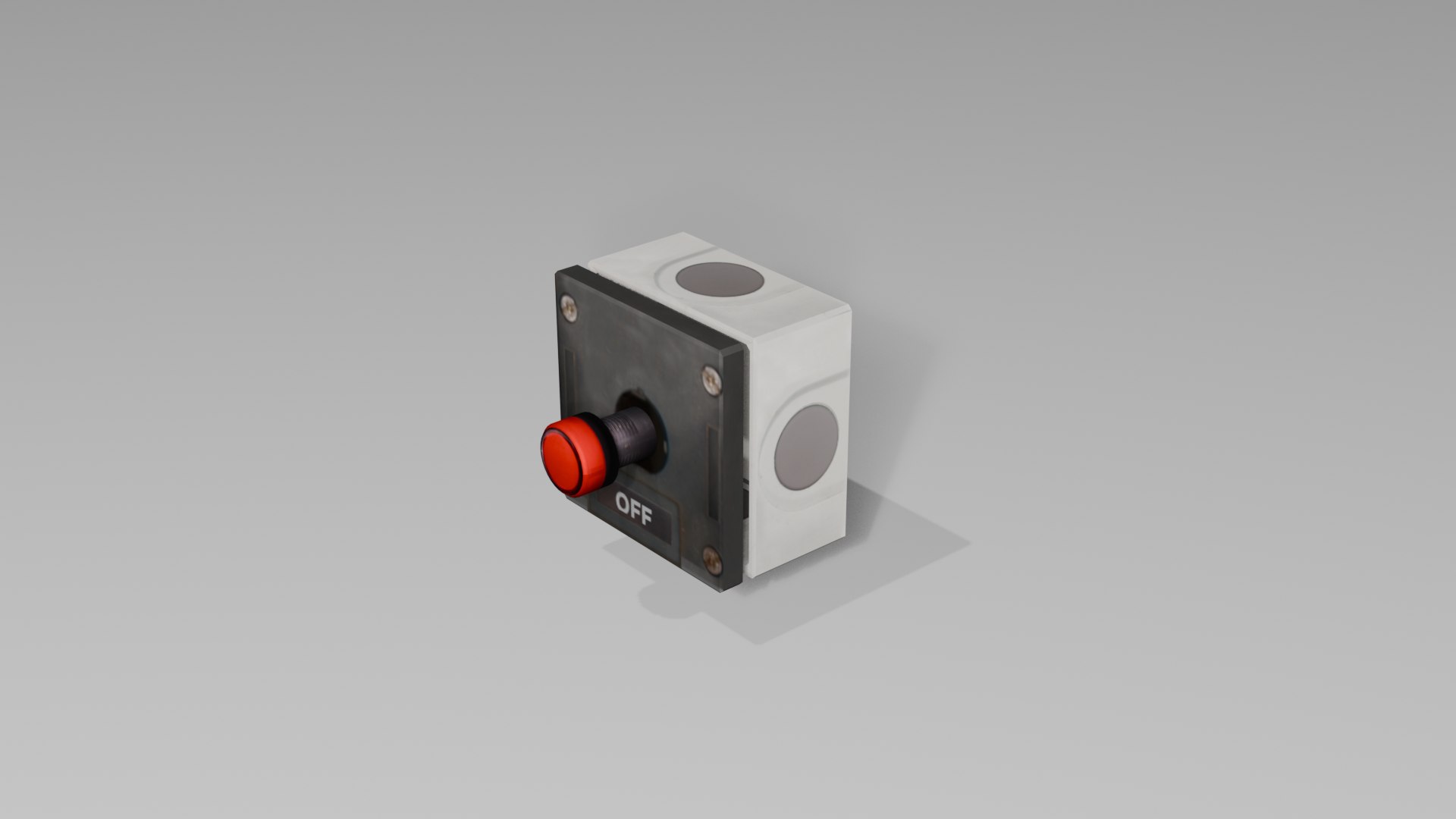 Electrical Panel Box Red Led 3D - TurboSquid 2391055