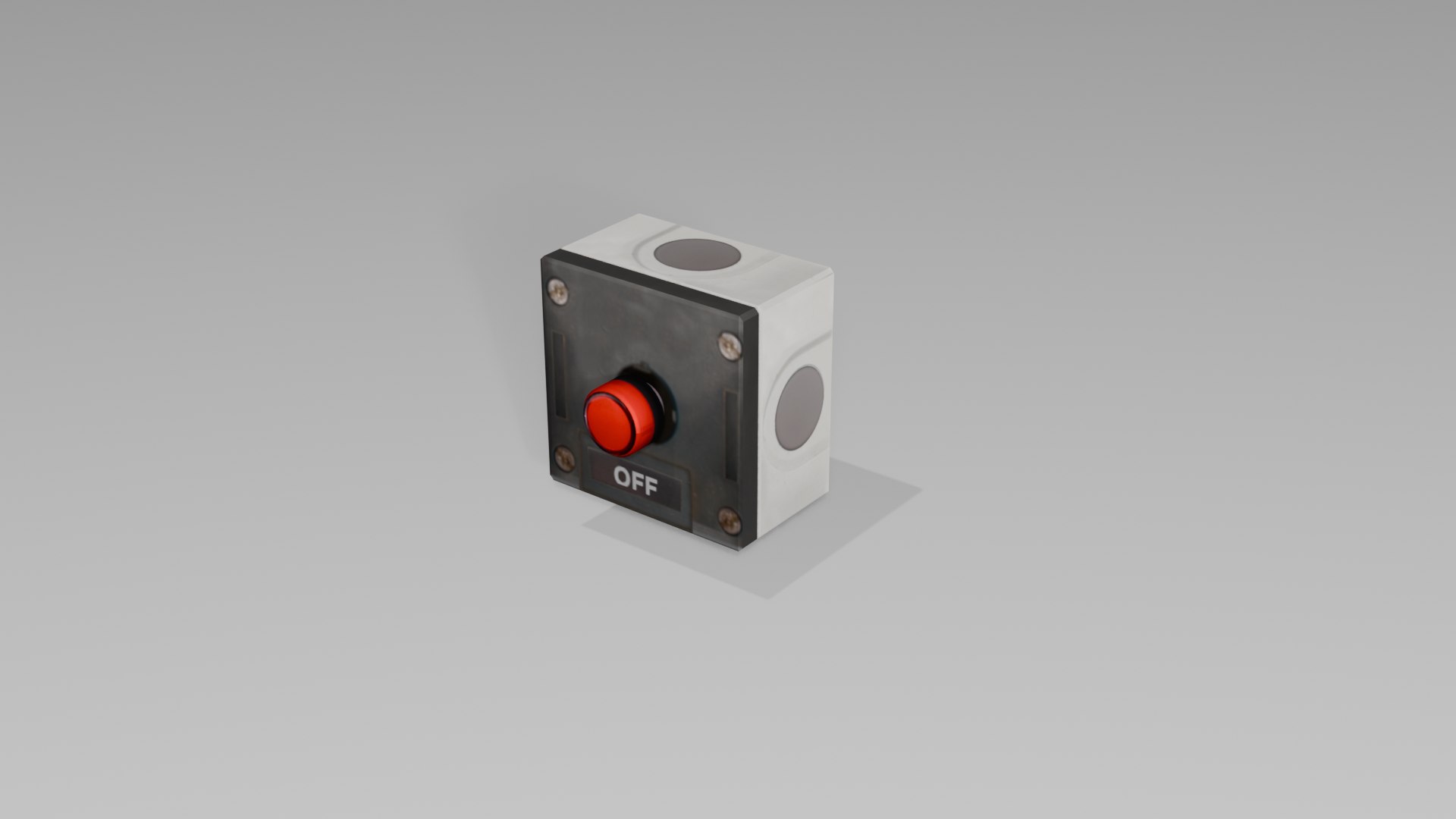 Electrical Panel Box Red Led 3D - TurboSquid 2391055